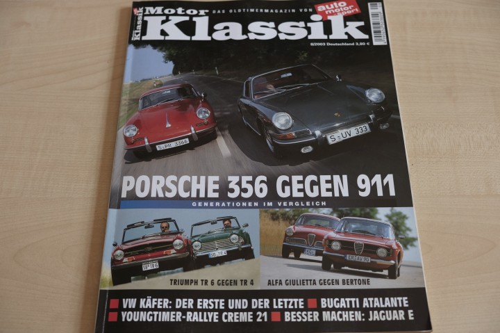 Deckblatt Motor Klassik (08/2003)